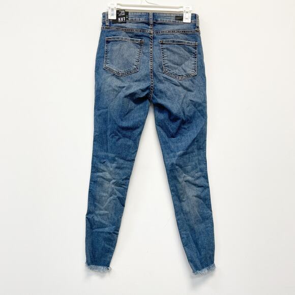 Kut‎ From The Kloth Women's High Rise Donna Fab Ab Ankle Skinny Jeans Size 0 - Picture 6 of 6